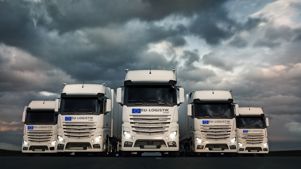 Trucks der Firma EU-Logistik GmbH